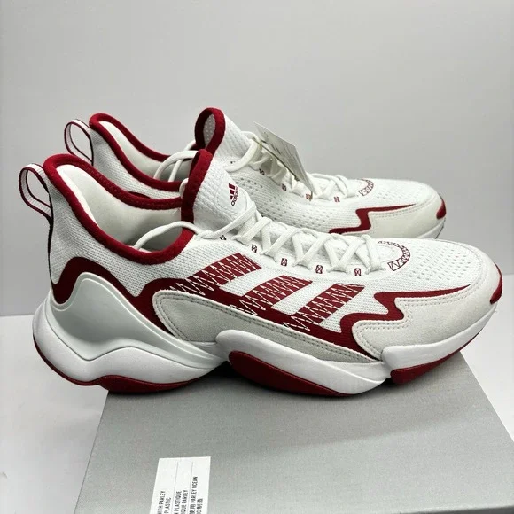 Adidas Impact FLX Men's US 10.5/Women's 11.5 White/Red Training Athletic Sneaker